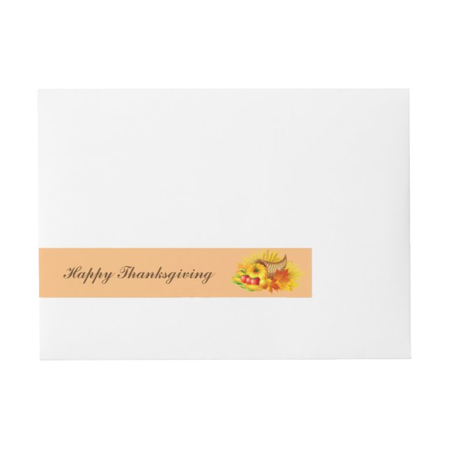 Erntedank-Wrap um das Mailing-Label Rundum-Adressaufkleber (Vorderseite)