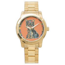 Erntedank Yorkie Poo Armbanduhr