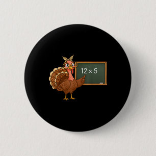 Erntedankfest 67 Lehrer Six Seven Meme Turkey Day Button
