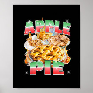Erntedankfest Apfelkuchen Bootleg 90er Rap Rock Vi Poster