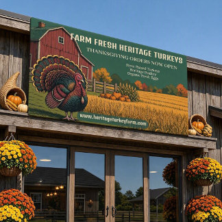 Erntedankfest-Bestellung geöffnet Farm Frischer He Banner