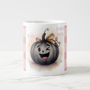 Erntedankfest, Dankbar für Dich, Sei Glücklich Jumbo-Tasse