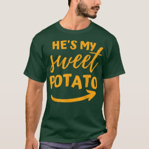 Erntedankfest Er ist mein Süßkartoffel Ich Yam pa T-Shirt