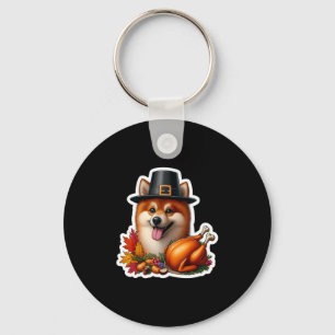 Erntedankfest Finnish Spitz Hundebesitzer Mom Dad  Schlüsselanhänger