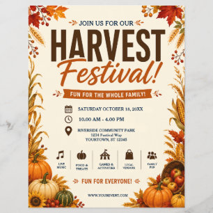 Erntedankfest Flyer