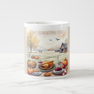 Erntedankfest, Frohes Erntedankfest für alle Jumbo-Tasse