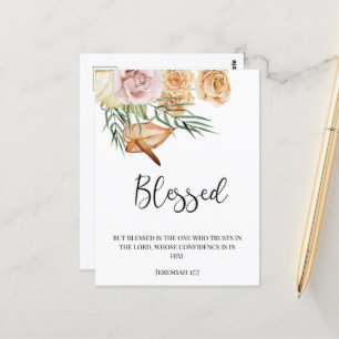 Erntedankfest Gesegnet Glücklich Thanksgiving Postkarte