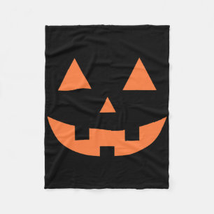 Erntedankfest Halloween Herbst Gruseliger Kürbis Fleecedecke