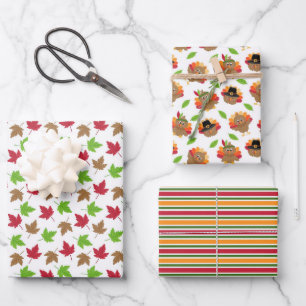 Erntedankfest Herbst Geschenkpapier Set