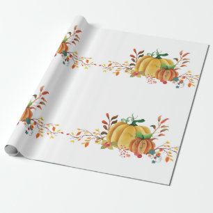 Erntedankfest Herbst-Kürbisdesign Geschenkpapier