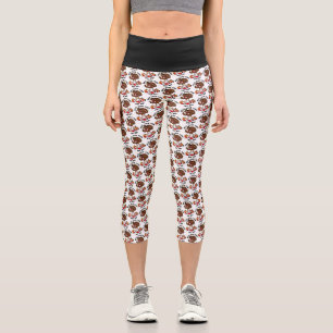 Erntedankfest-Hochtaillierte Caprihosen Capri Leggings