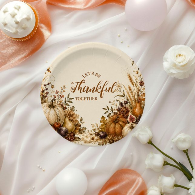 Erntedankfest im ländlichen Stil Pappteller (Von Creator hochgeladen)