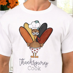 Erntedankfest Koch Truthahn Boxershorts Unterwäsch T-Shirt