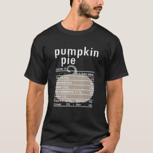 Erntedankfest Kürbiskuchen Ernährungsfakten Kostüm T-Shirt