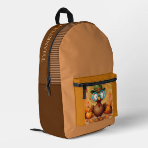 Erntedankfest, Lustiger Truthahn , Glücklicher Tru Bedruckter Rucksack