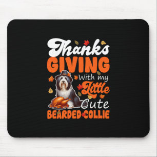 Erntedankfest mit meinem süßen Bearded Collie gerö Mousepad