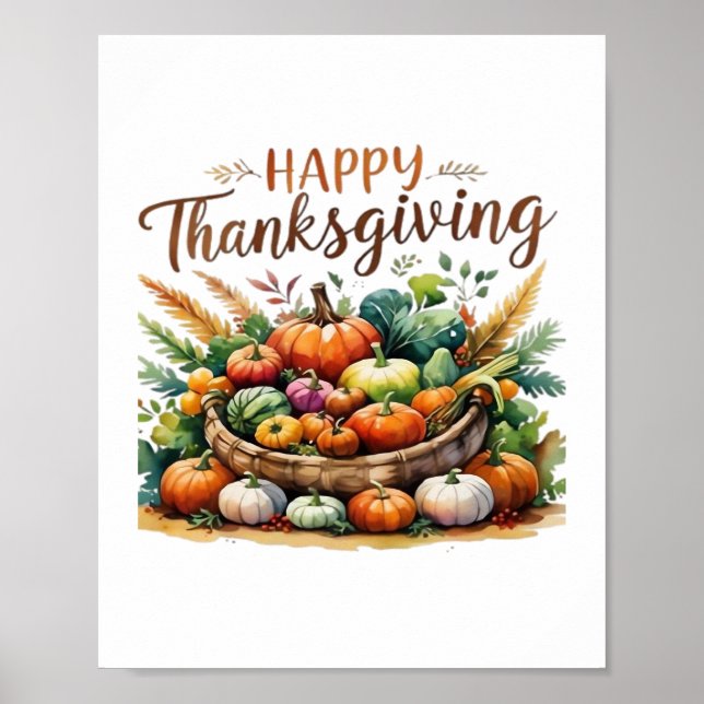 Erntedankfest mit Pumpkins Poster (Vorne)