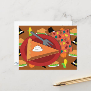 Erntedankfest-Pie Postkarte