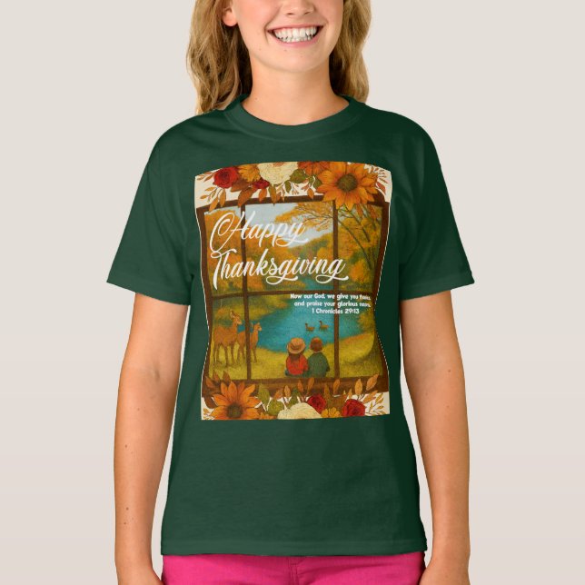 Erntedankfest-T-Shirt T-Shirt (Vorderseite)
