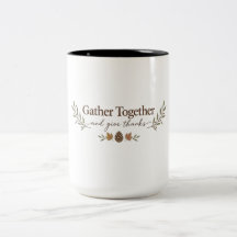 Erntedankfest-Tasse 'Gemeinsam zusammenkommen'