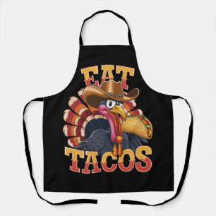 Erntedankfest Truthahn isst Tacos  Lustiger Mexika Schürze