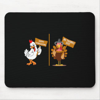 Erntedankfest Truthahn Nein Danke Grumpy Halloween Mousepad