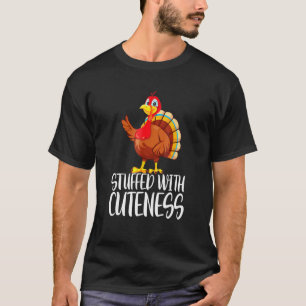Erntedankfest Truthahn Tag Gefüllt Mit Niedlichkei T-Shirt