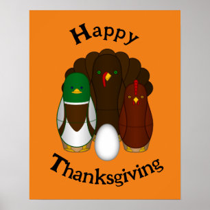 Erntedankfest-Turducken - Poster