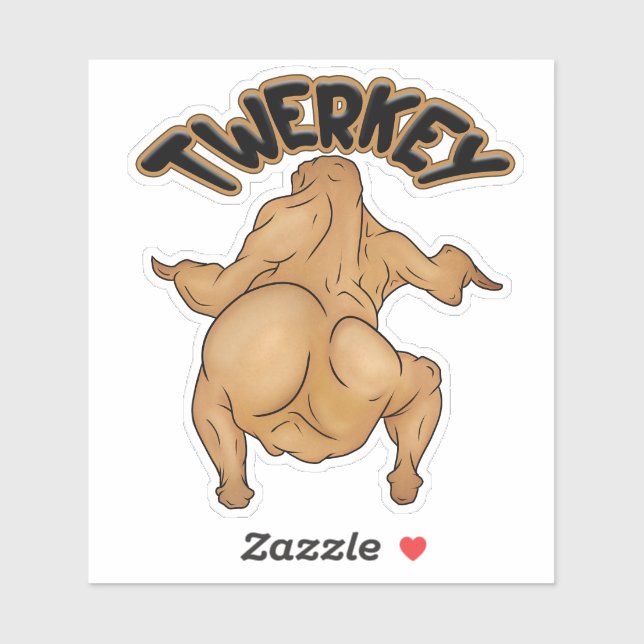 Erntedankfest-Twerkey-Aufkleber Aufkleber (Blatt)