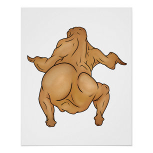 Erntedankfest-Twerkey-Glossy-Plakat Poster