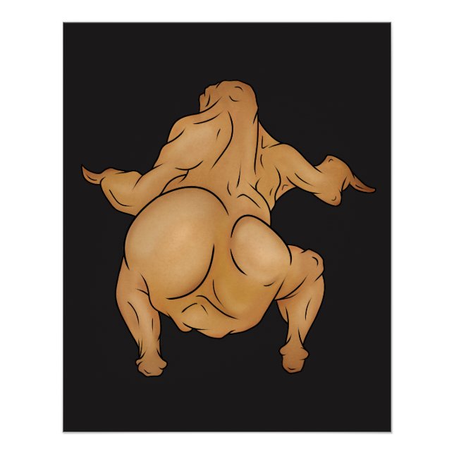 Erntedankfest-Twerkey-Glossy-Plakat Poster (Vorderseite)