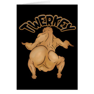 Erntedankfest-Twerkey-Grußkarte
