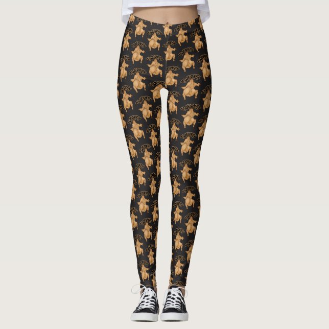 Erntedankfest-Twerkey-Leggings Leggings (Vorderseite)