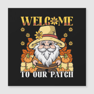 Erntedankfest Willkommen bei unserem Patch-Gnom Magnetkarte