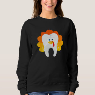 Erntedankfest Zahn Zahnmedizin Zahnarzt Sweatshirt
