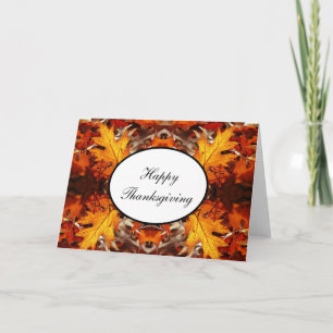 Erntedankfestkarte Herbstlaub #3 Feiertagskarte