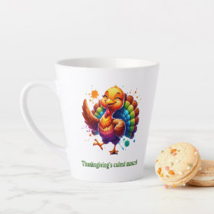 Erntedanks Niedlicher Maskottchen Milchtasse