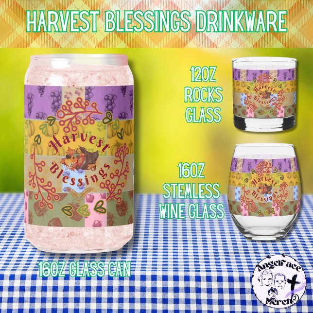 Ernteertrag Herbstfrucht Dosenglas (These trendy glass cans are perfect for that unique touch of vintage Harvest Blessings!)