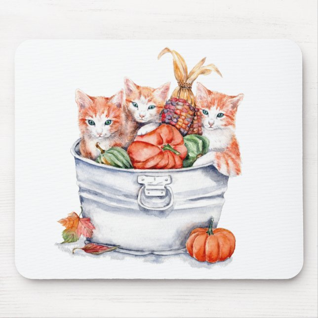 Erntekätzchen Mousepad (Vorne)