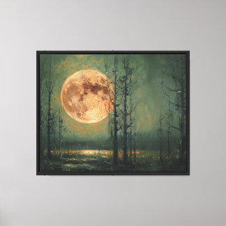 Erntemoonrise Leinwanddruck