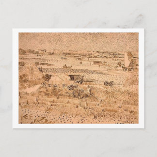 Ernteszene, Vincent van Gogh Postkarte