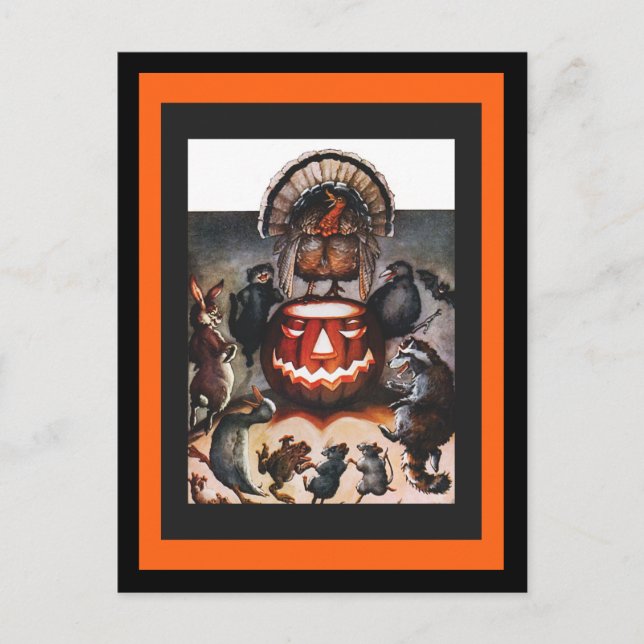 Erntetiertanz Postkarte (Vorderseite)