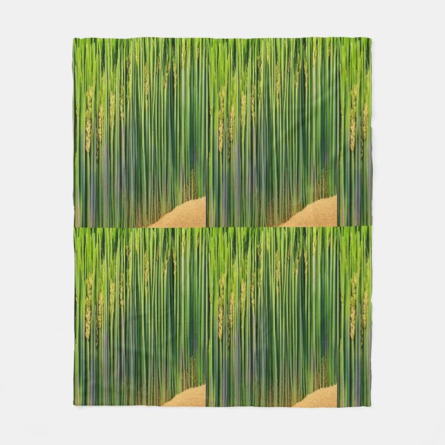 Ernteträume Crop Print Fleece Blanket. (Vorderseite)