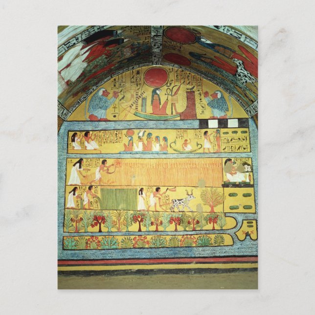 Erntezeit an der Ostmauer Postkarte (Vorderseite)