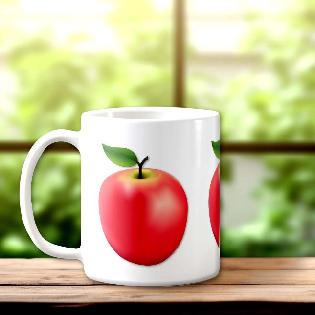 Erntezeit Apfel  Kaffeetasse (Harvest Season Apple Coffee Mug. An original drawing from my garden. )