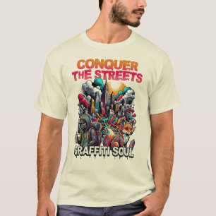 Erober die Straßen Graffiti-Seele Urban Streetwear T-Shirt
