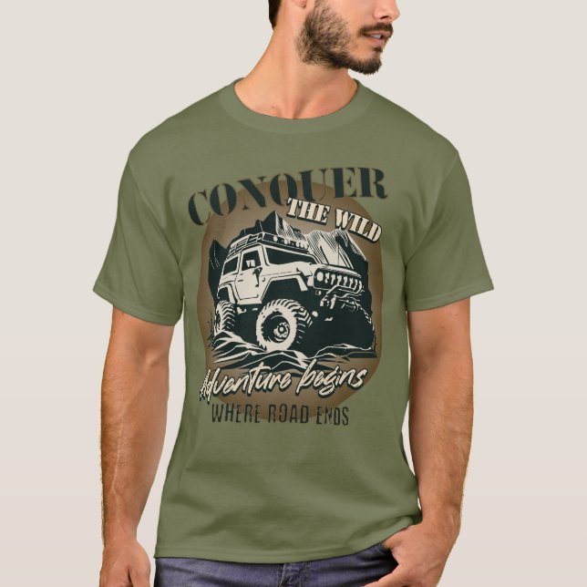 Erobern Sie das Wild T-Shirt - braun (Vorderseite)