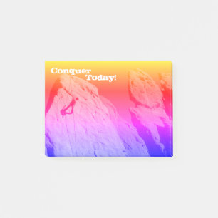 Erobern Sie heute! Rock Climber Inspiration Post-it Klebezettel