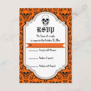 Eroberung der Eroberung von Schwarzen RSVP Karte