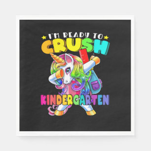 Eroberung Kindergarten Dabbing Einhorn Zurück zur Serviette